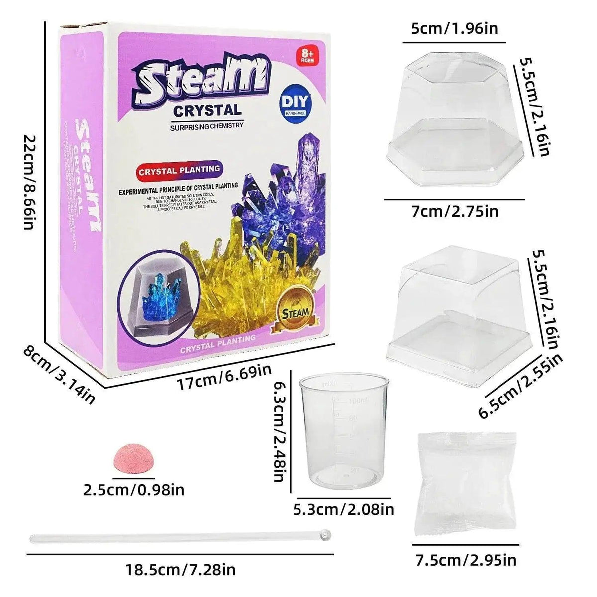  Technology Toy Crystal Planting DIY Scientific Experiment Set Fun Parent-Child Communication Chemical Crystallization Principles -  ToylandEU™