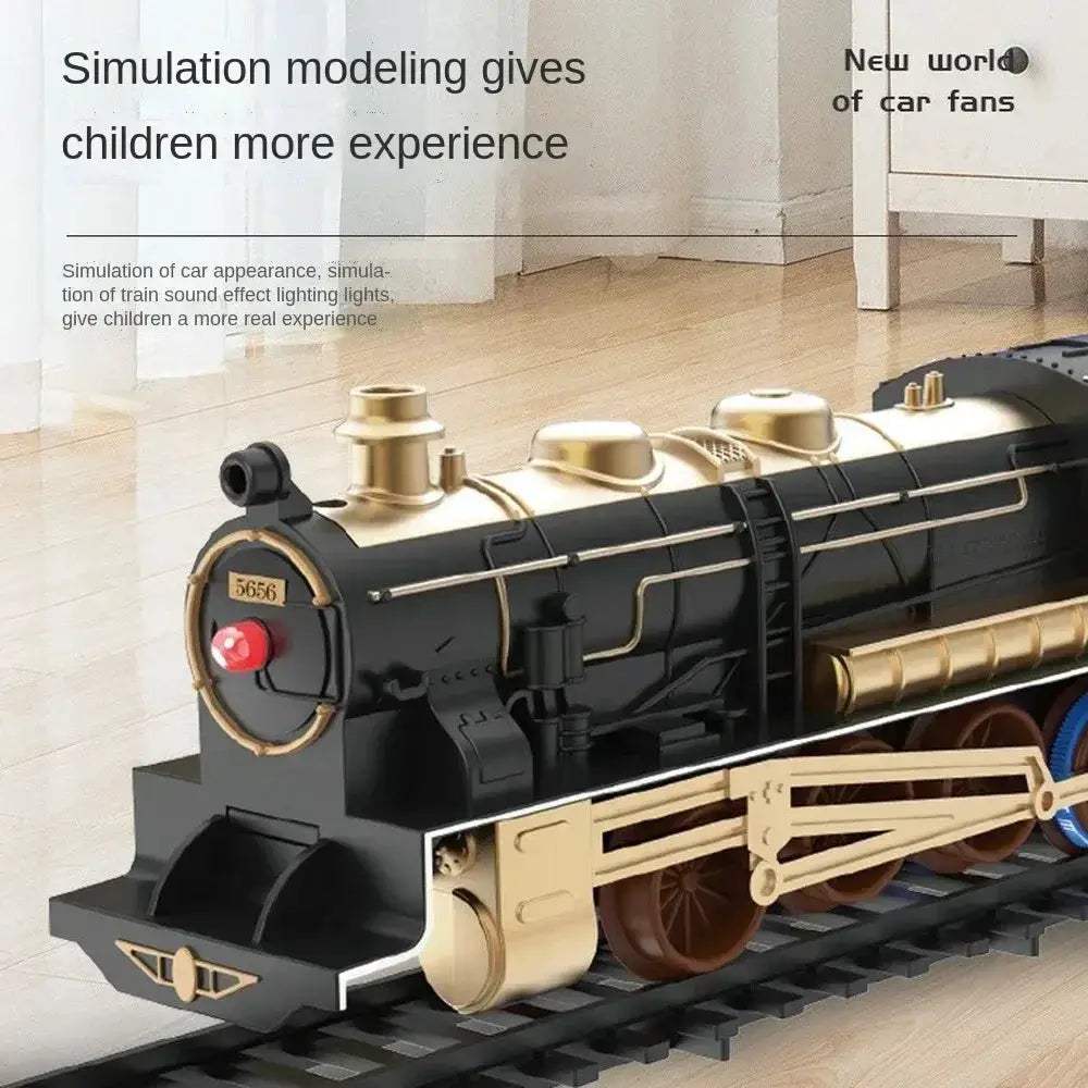 Educational Toy Train Set For Kids Christmas Railway Model - ToylandEU