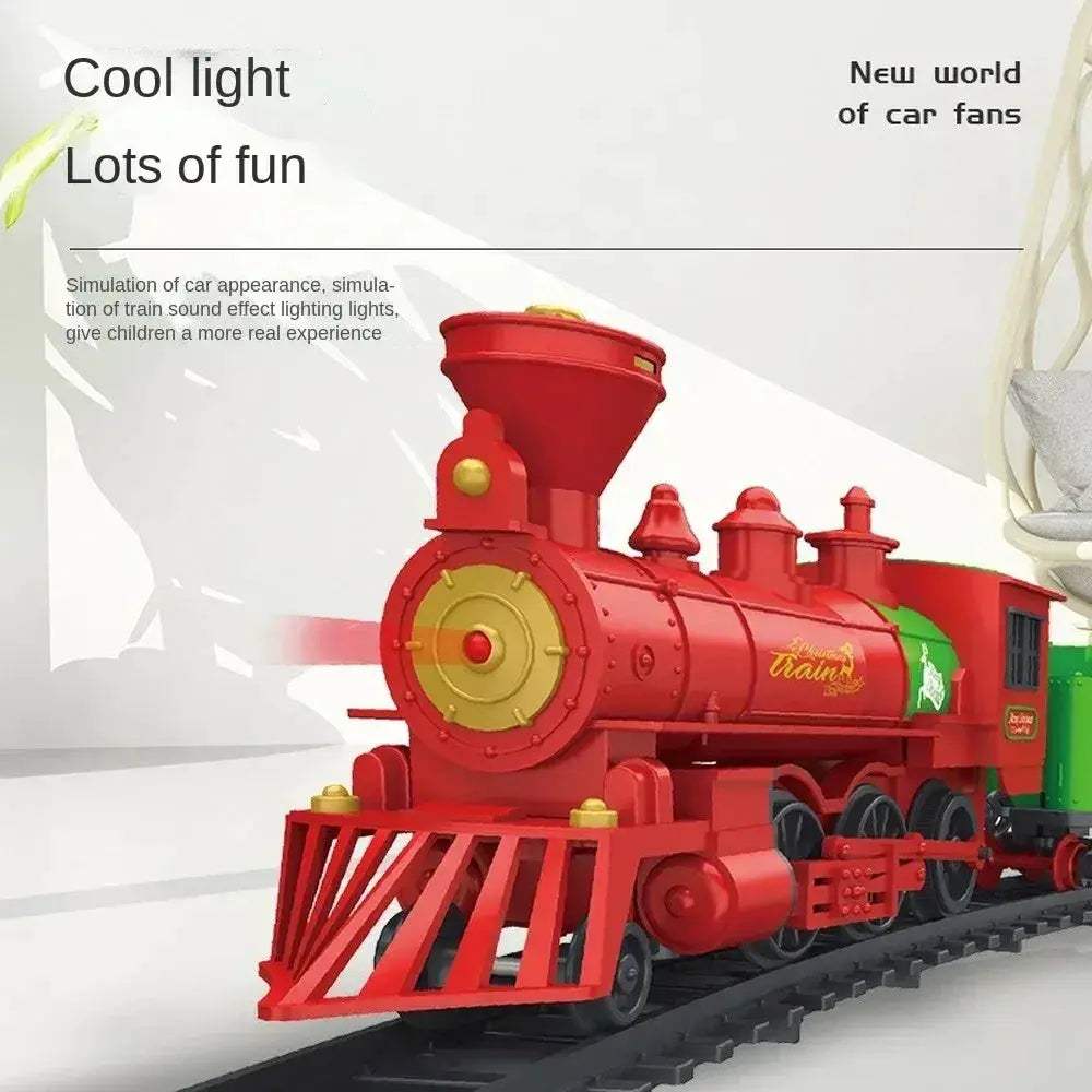 Educational Toy Train Set For Kids Christmas Railway Model - ToylandEU