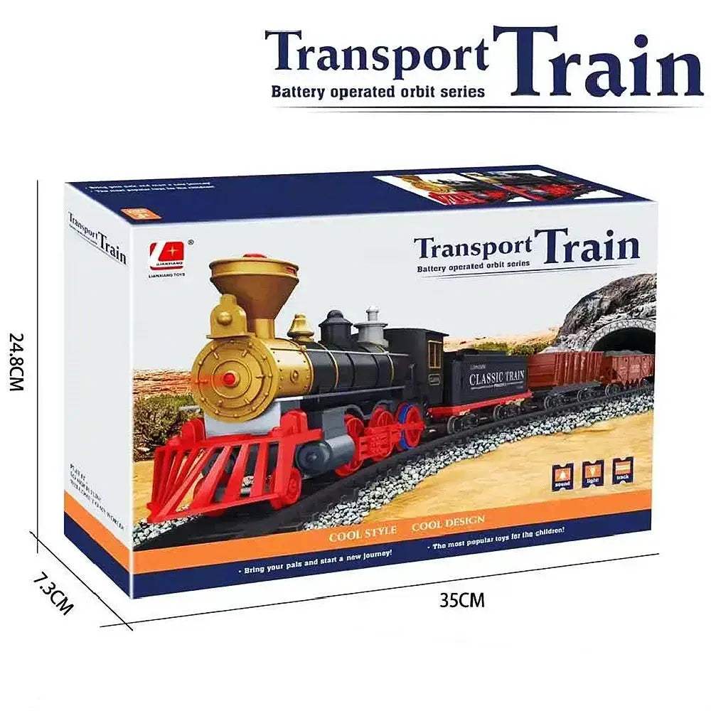 Educational Toy Train Set For Kids Christmas Railway Model - ToylandEU