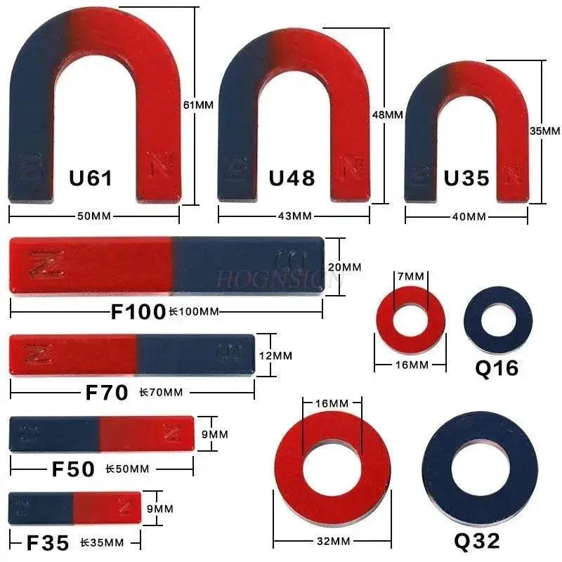  Weak Magnetism Magnet Toy Kid U Bar Ring Physics Science Experiment Magnet Teaching Aid Education Toy with Strong Magnetism -  ToylandEU™