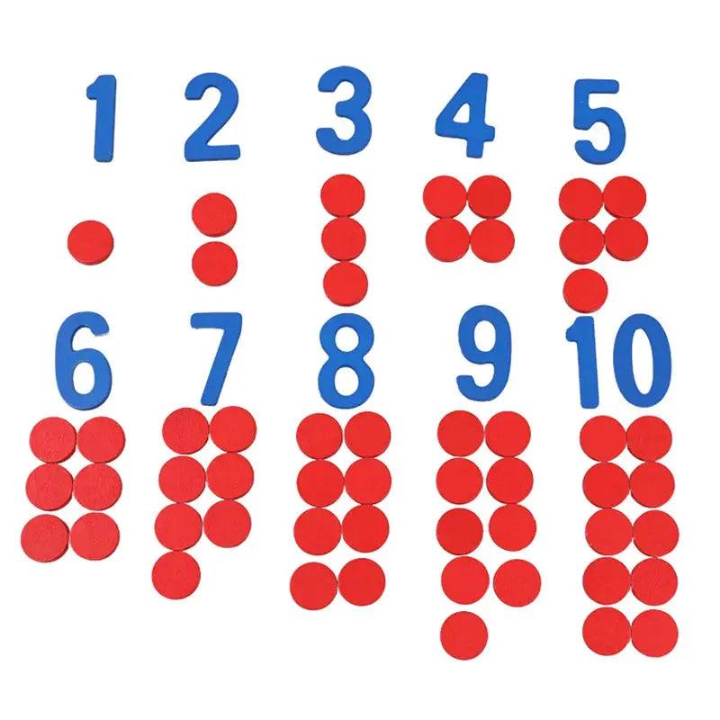  Montessori Wooden Number Cards For Early Math Skills -  ToylandEU™
