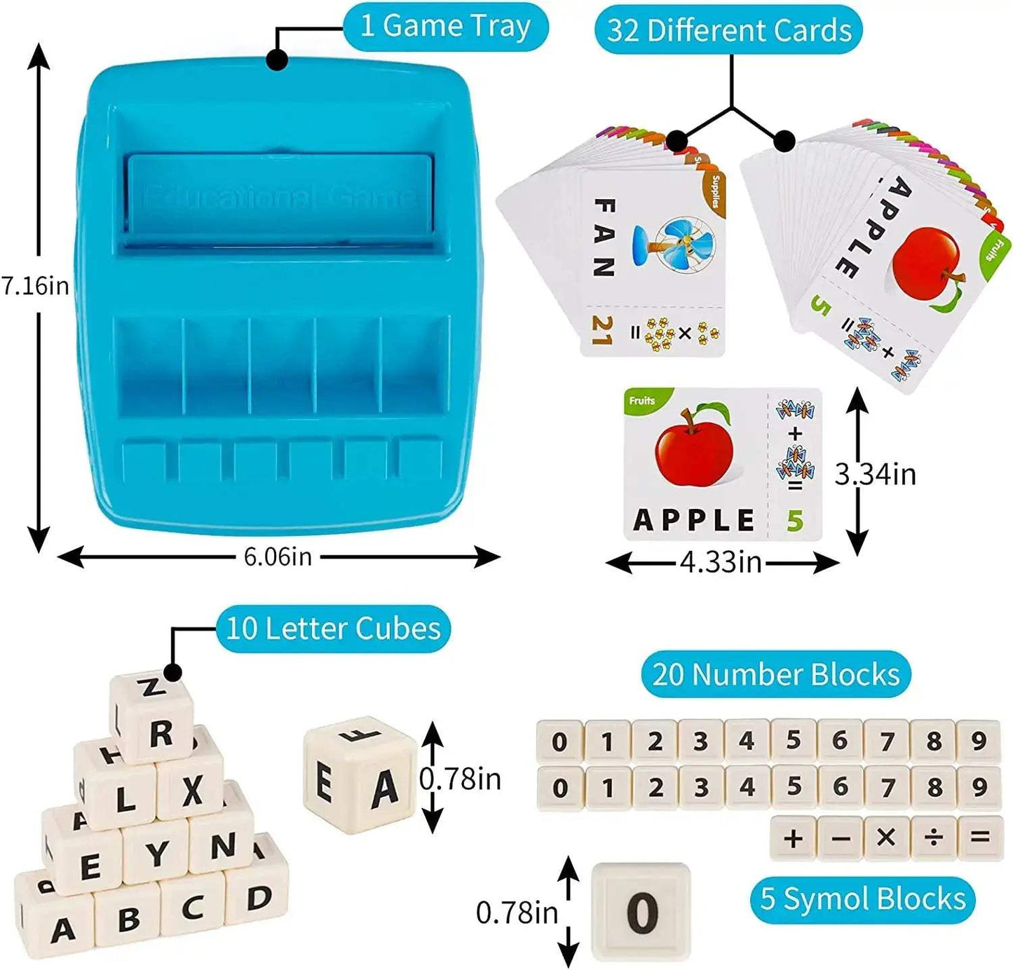 Educational Toys Alphabet Games For Kids 2 In 1 Learning - ToylandEU