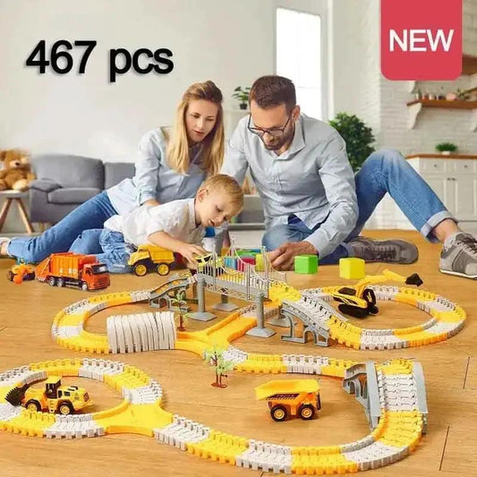  Educational Track Car Building Set For Kids With Many Pieces -  ToylandEU™