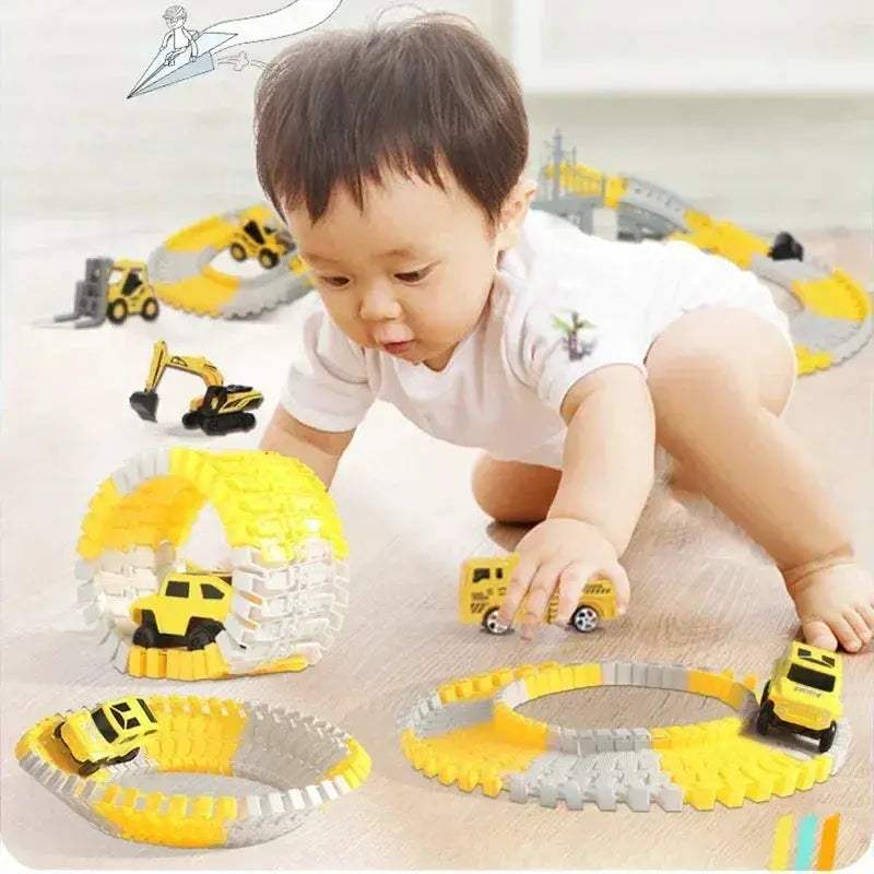 Educational Track Car Building Set For Kids With Many Pieces - ToylandEU
