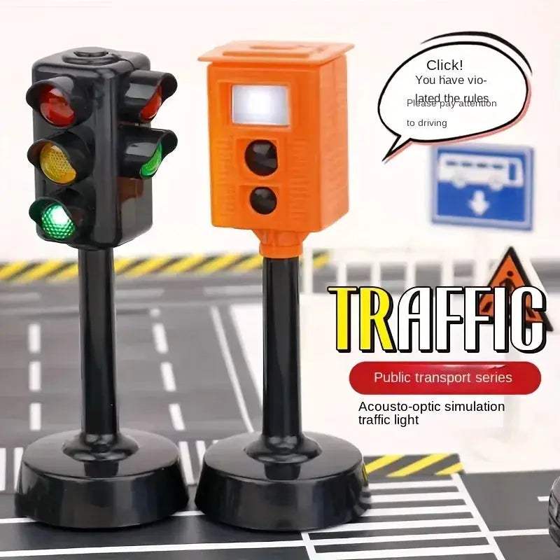 Educational Traffic Light Toy With Sound LED For Kids - ToylandEU
