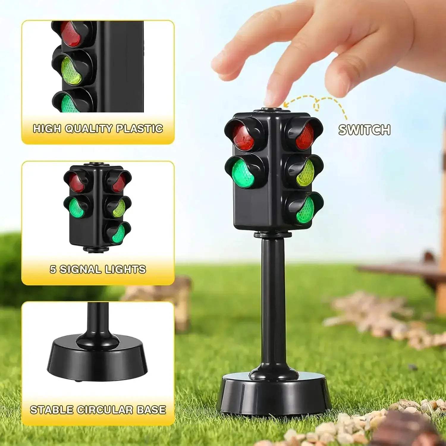 Educational Traffic Light Toy With Sound LED For Kids - ToylandEU
