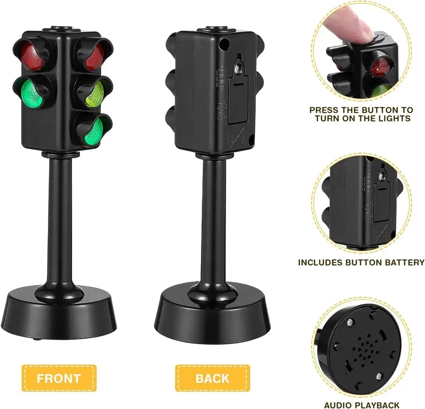Educational Traffic Light Toy With Sound LED For Kids - ToylandEU