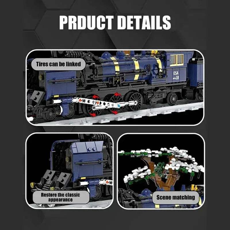 Educational Train Building Blocks Set With 1162 Pieces - ToylandEU