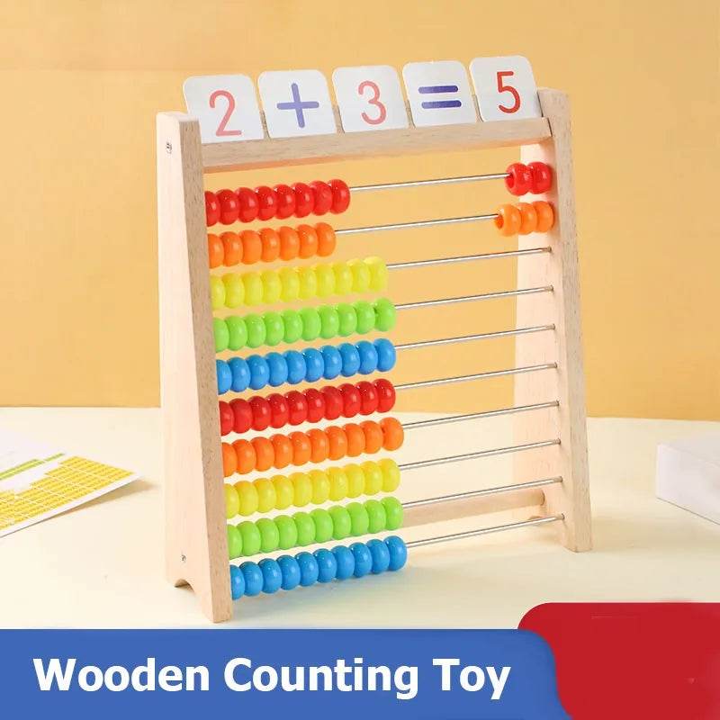 Educational Wooden Abacus Rainbow Beads For Children - ToylandEU