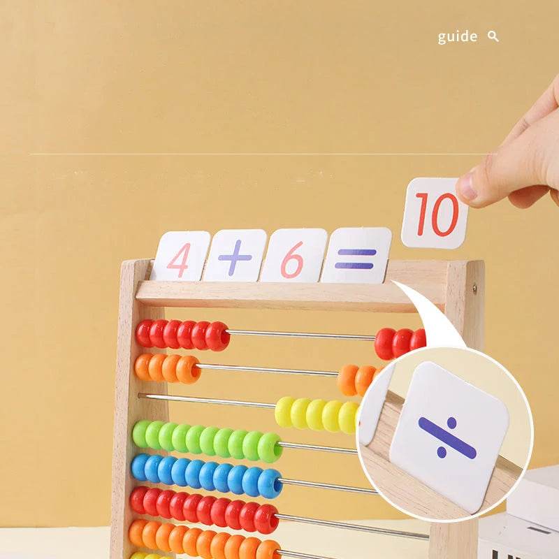 Educational Wooden Abacus Rainbow Beads For Children - ToylandEU