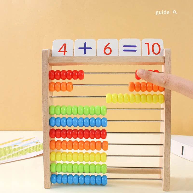 Educational Wooden Abacus Rainbow Beads For Children - ToylandEU