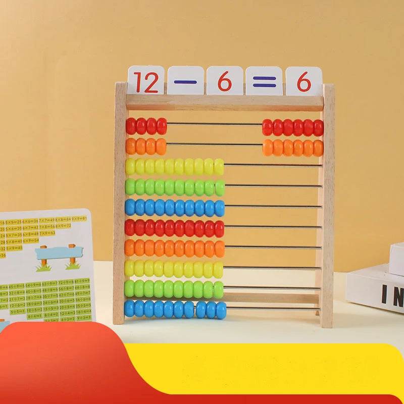 Educational Wooden Abacus Rainbow Beads For Children - ToylandEU