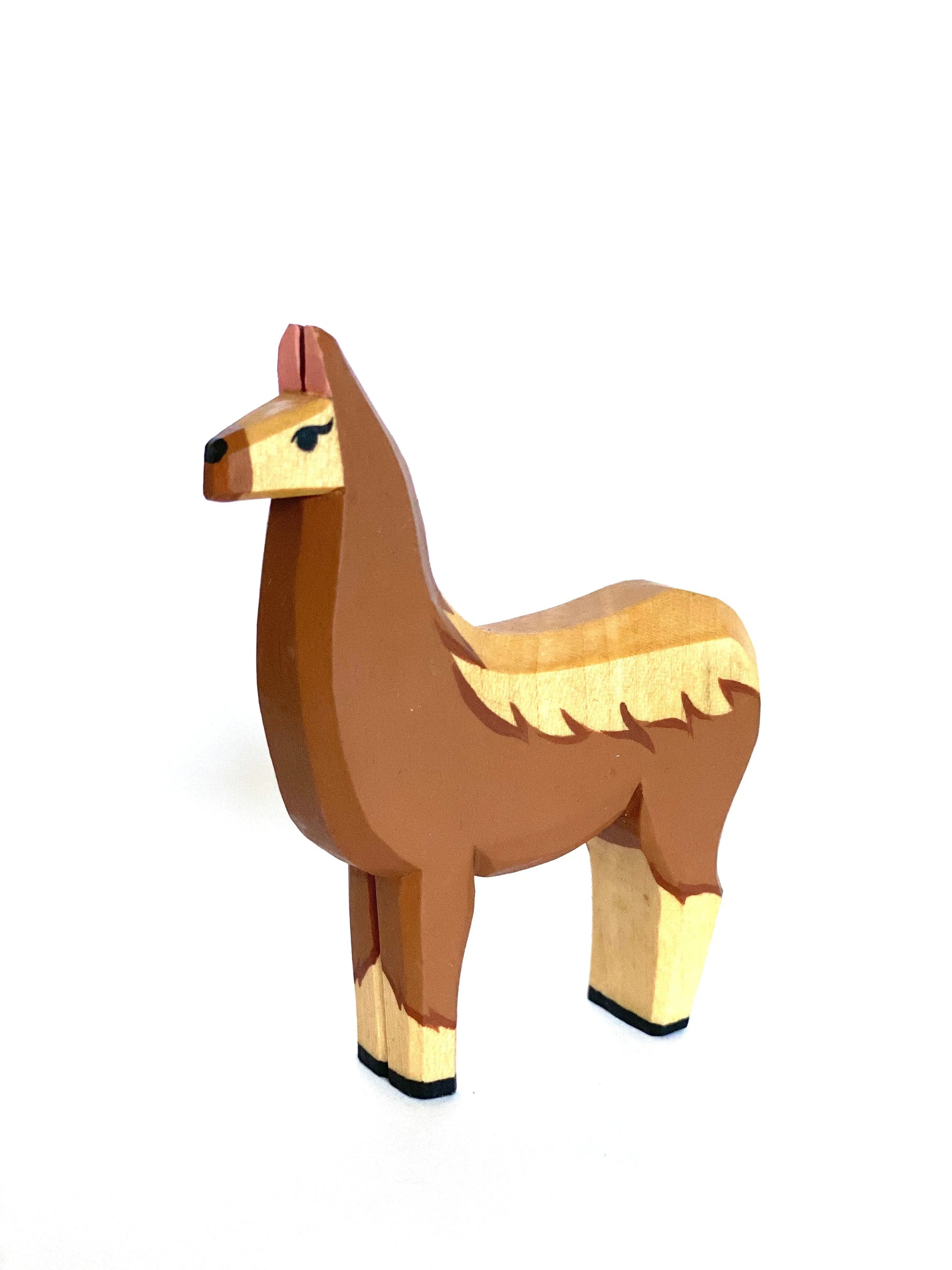 Educational Wooden Llama Figurine for Creative Play - ToylandEU