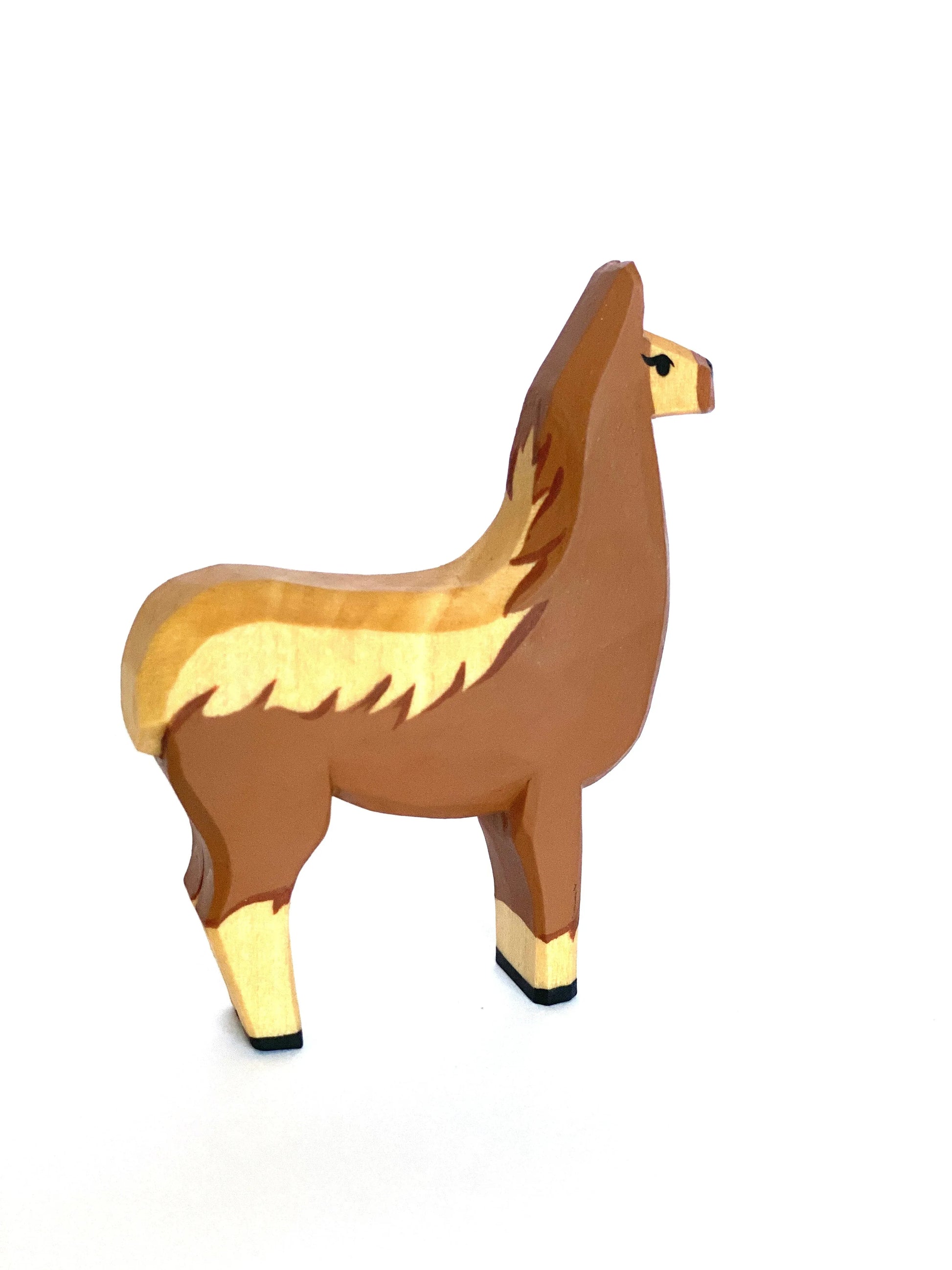 Educational Wooden Llama Figurine for Creative Play - ToylandEU