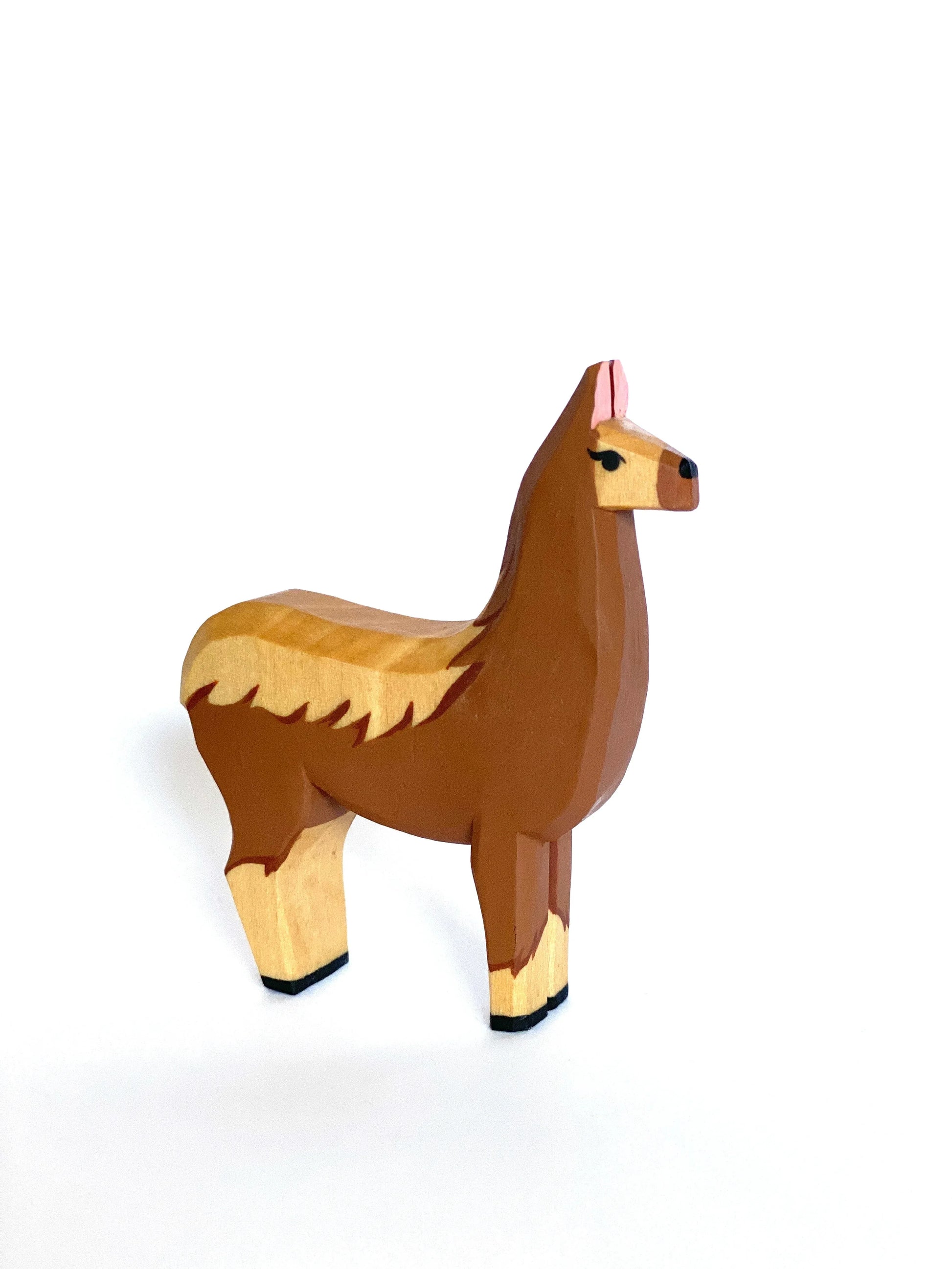 Educational Wooden Llama Figurine for Creative Play - ToylandEU