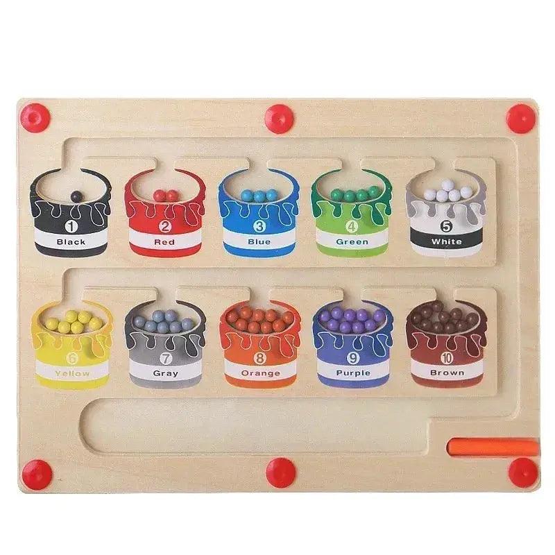  Educational Wooden Magnetic Color Maze For Kids -  ToylandEU™
