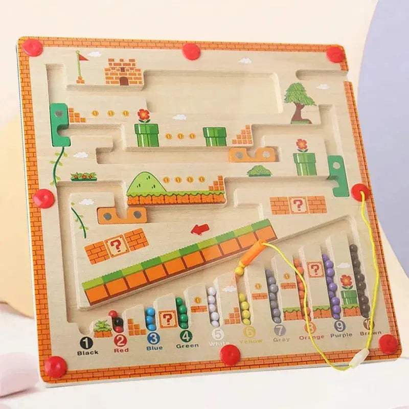 Educational Wooden Magnetic Color Maze For Kids Learning - ToylandEU