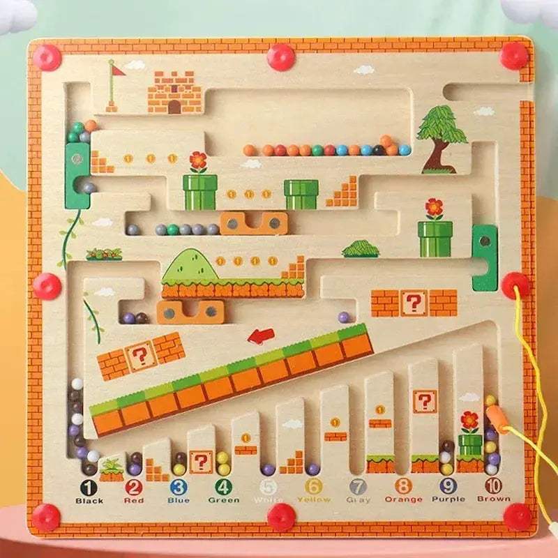 Educational Wooden Magnetic Color Maze For Kids Learning - ToylandEU
