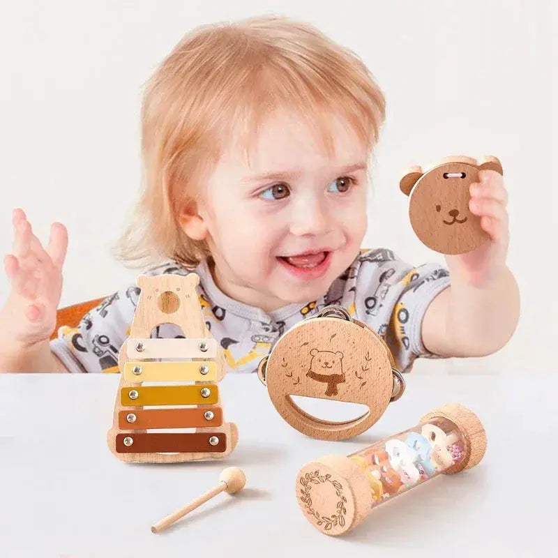 Educational Wooden Musical Toys Xylophone Set For Toddlers - ToylandEU