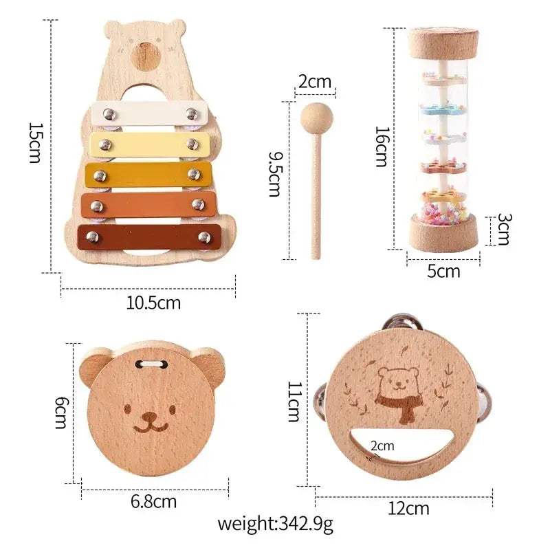 Educational Wooden Musical Toys Xylophone Set For Toddlers - ToylandEU