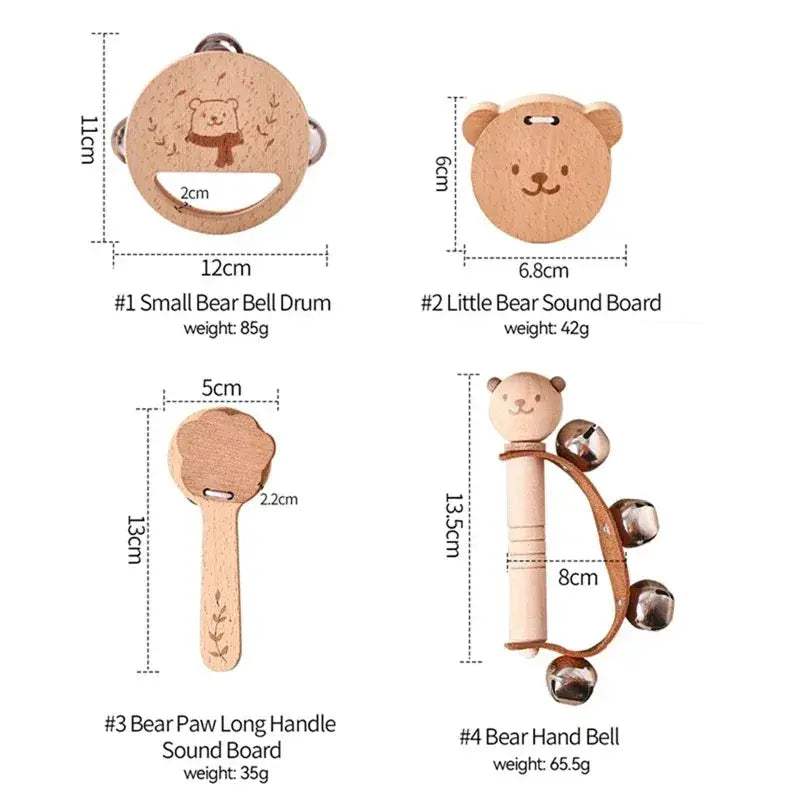 Educational Wooden Musical Toys Xylophone Set For Toddlers - ToylandEU