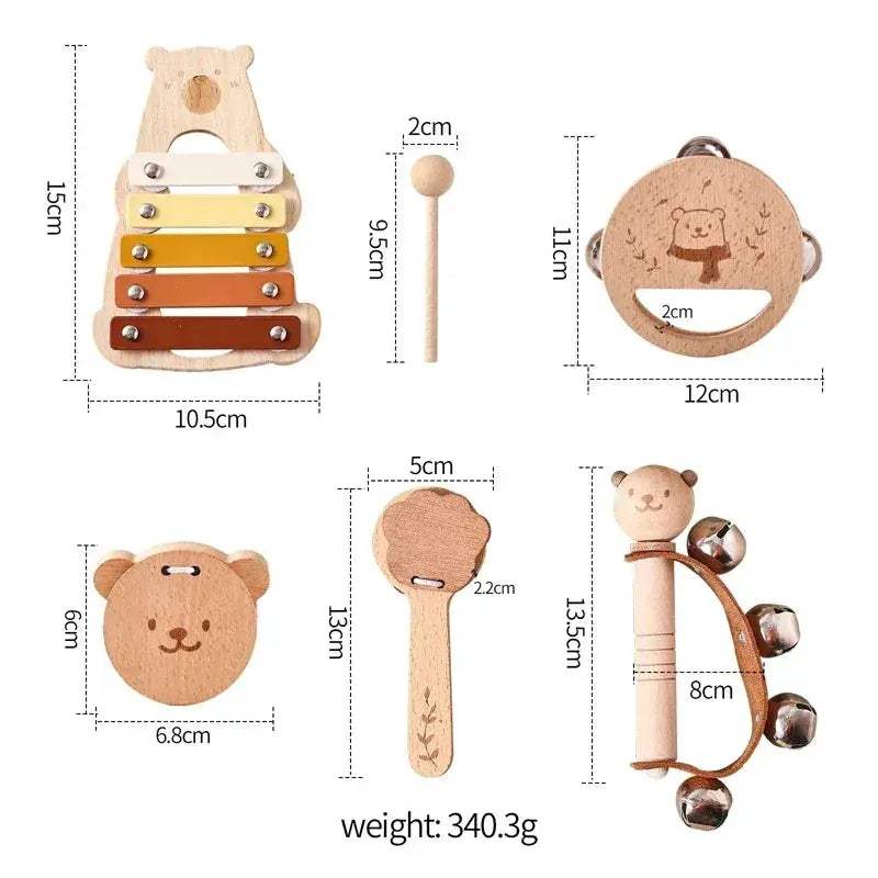 Educational Wooden Musical Toys Xylophone Set For Toddlers - ToylandEU