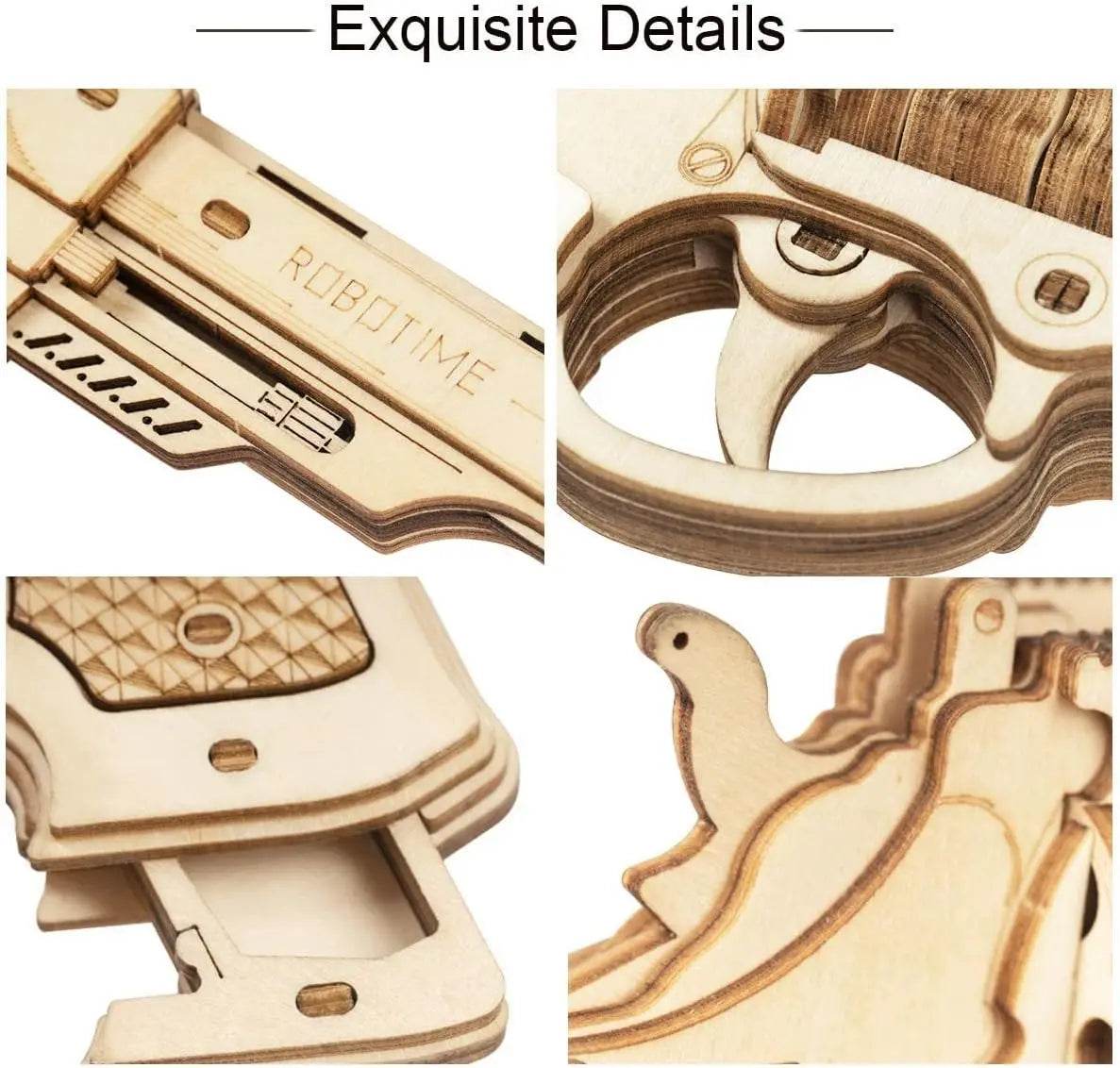 Educational Wooden Puzzle Kit 3D Rubber Band Gun For Kids - ToylandEU