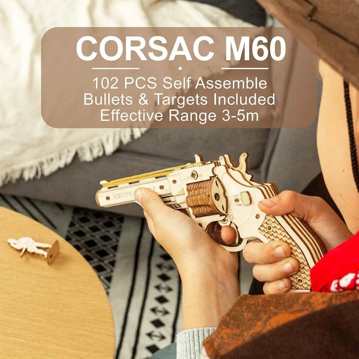 Educational Wooden Puzzle Kit 3D Rubber Band Gun For Kids - ToylandEU