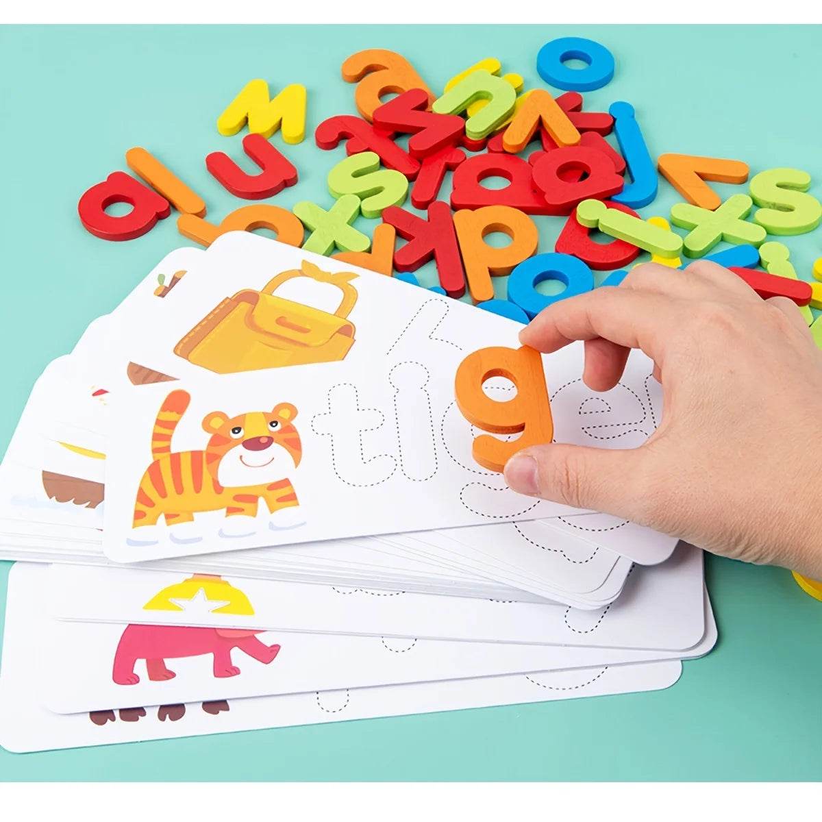 Educational Wooden Puzzle See And Spell Alphabet For Kids - ToylandEU