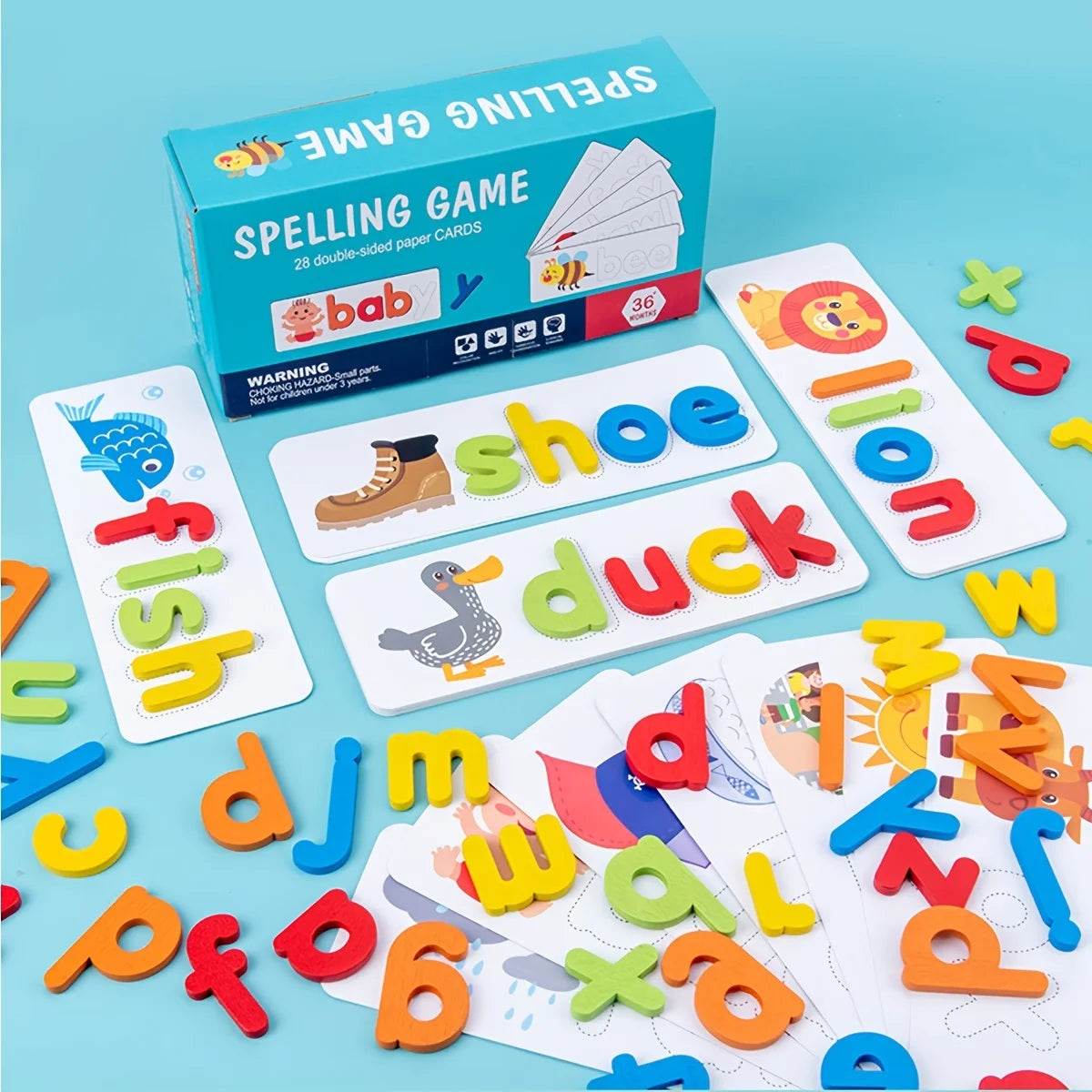 Educational Wooden Puzzle See And Spell Alphabet For Kids - ToylandEU