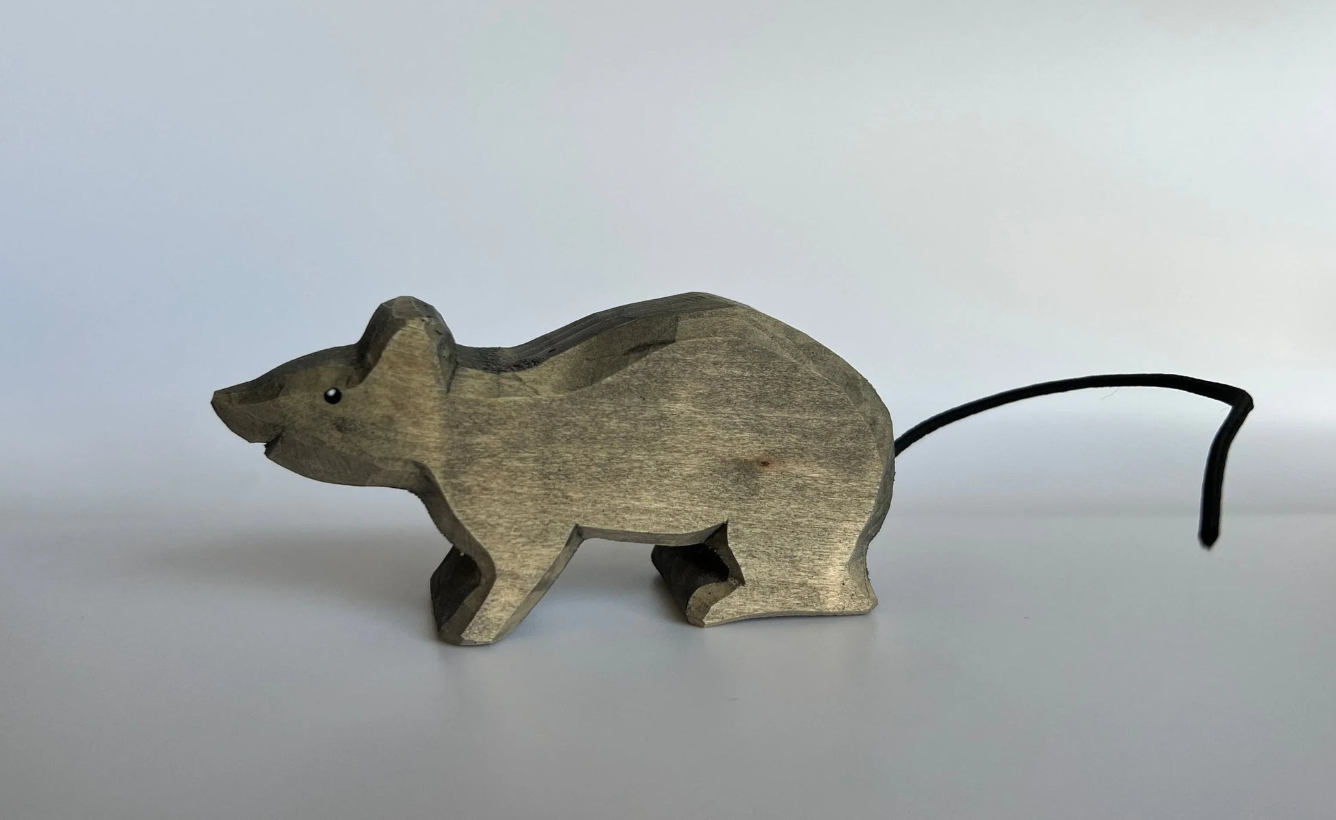 Educational Wooden Rat Figurine For Kids Hand Painted - ToylandEU