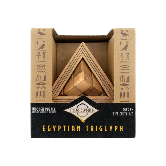  Egyptian Triglyph Pyramid Puzzle Concealed Cube -  ToylandEU™