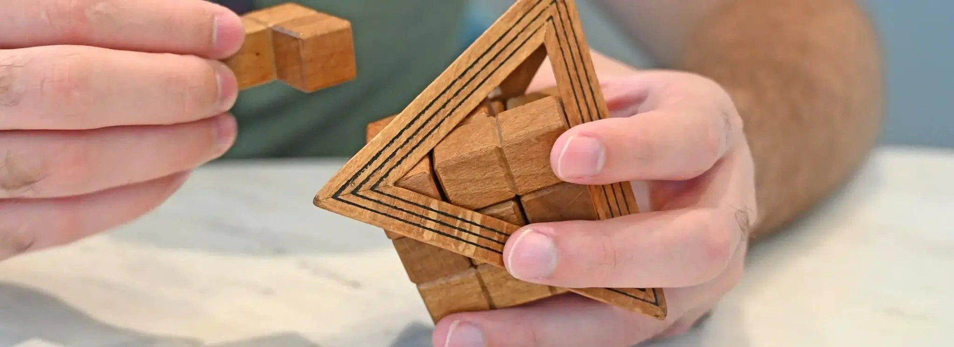  Egyptian Triglyph Pyramid Puzzle Concealed Cube -  ToylandEU™