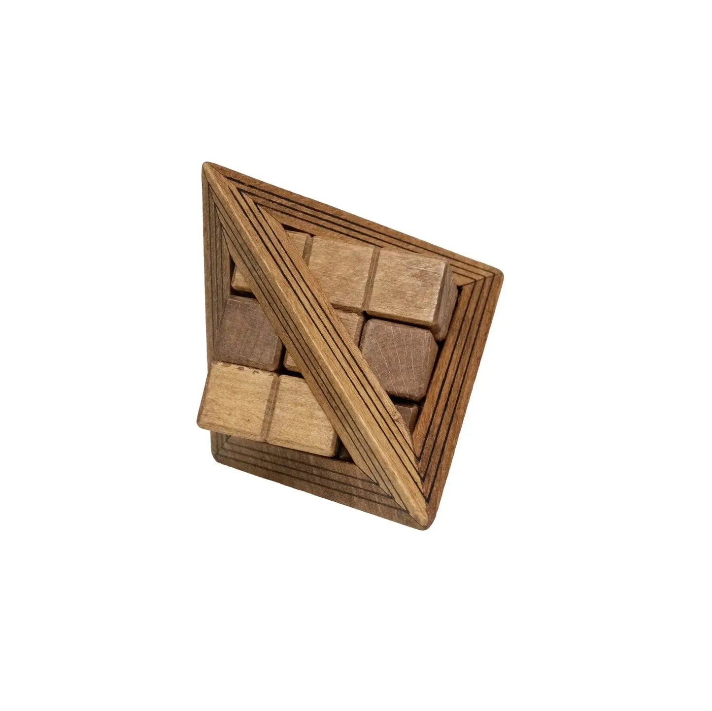 Egyptian Triglyph - Wooden Pyramid Brainteaser - ToylandEU