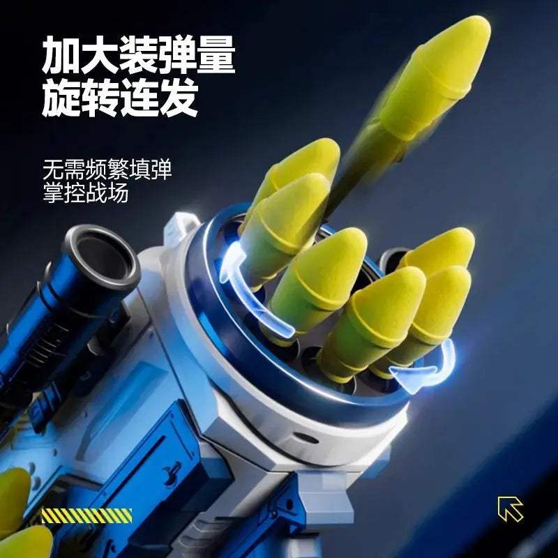 Eight Barrel Toy Rocket Launcher Pistol With Lights And Sound - ToylandEU