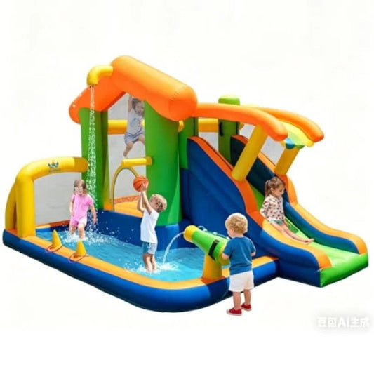 Eight In One Inflatable Water Slide With Ball Pit Pool -  ToylandEU™