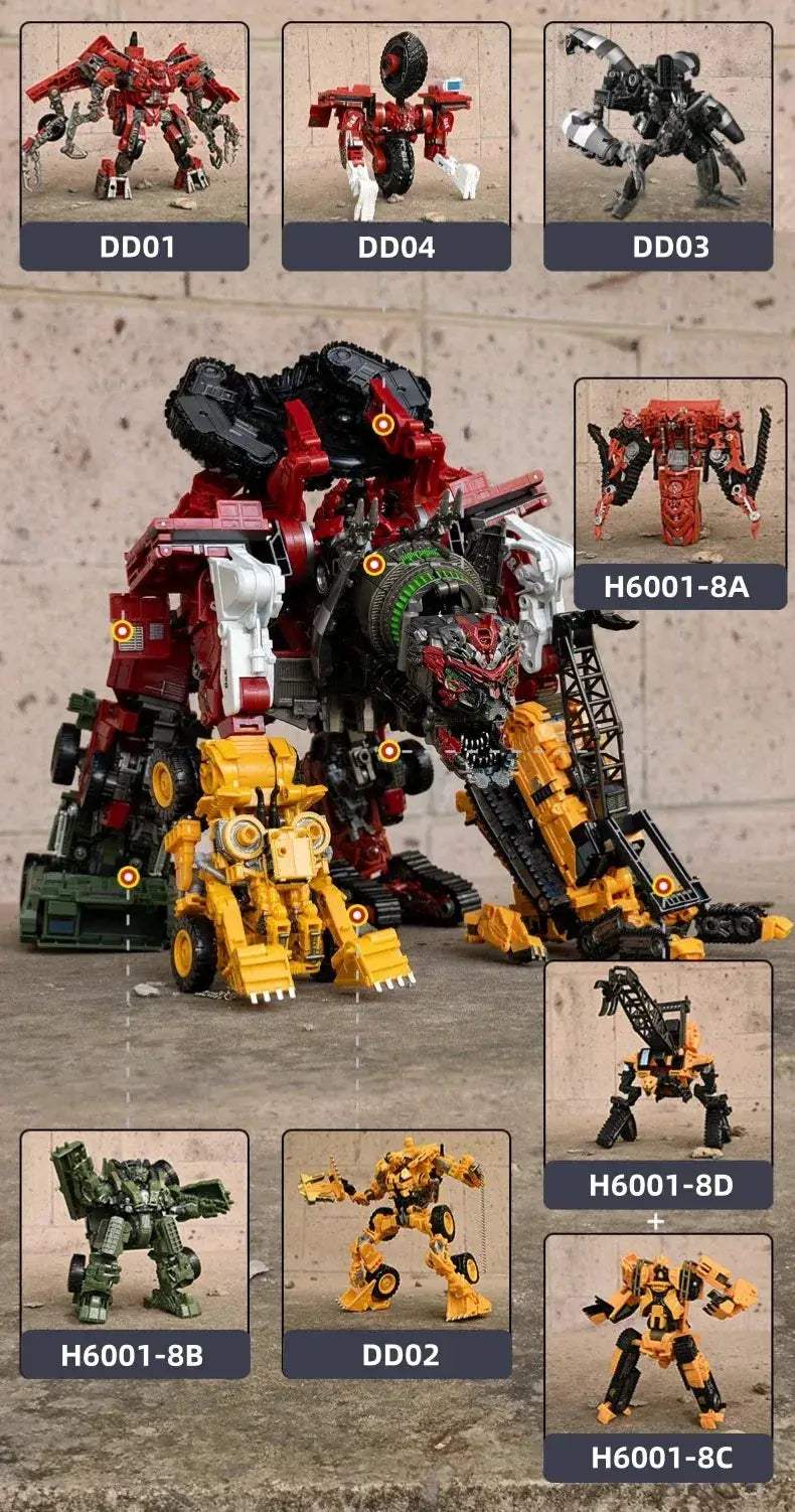 Eight In One Transformer Action Figure For Kids Gift Toy - ToylandEU