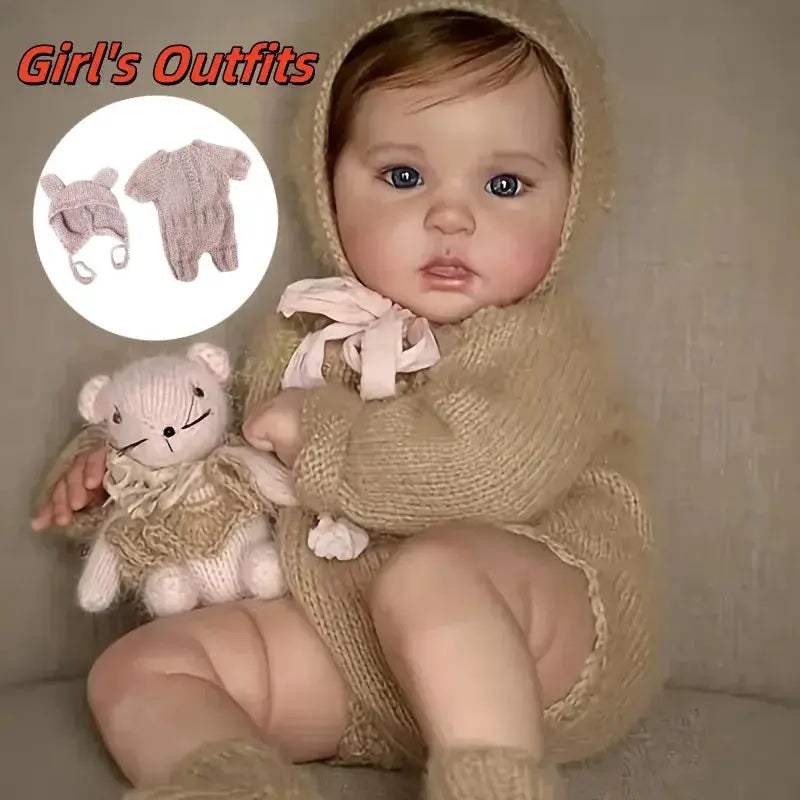 Eighteen To Twenty Inch Lifelike Full Body Vinyl Reborn Doll - ToylandEU