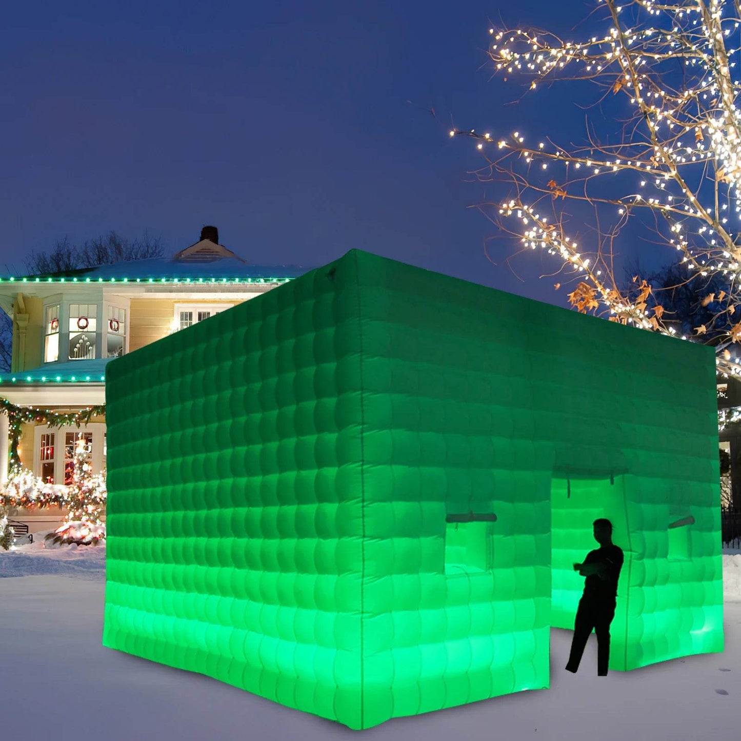 Ejia 20/26ft Oxford Inflatable Disco Tent - Portable Party Cube with Blower for Backyard Celebrations - ToylandEU