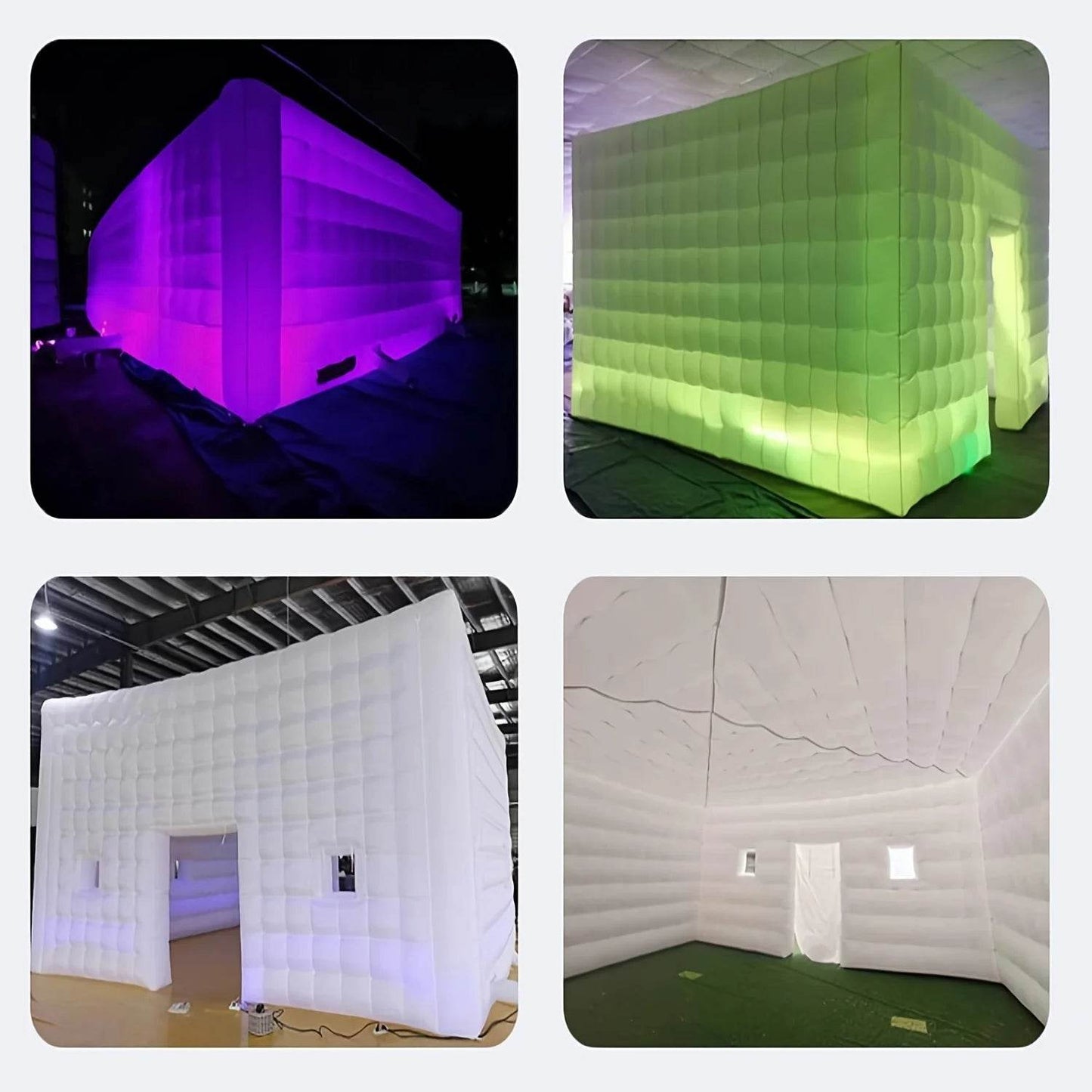 Ejia 20/26ft Oxford Inflatable Disco Tent - Portable Party Cube with Blower for Backyard Celebrations - ToylandEU