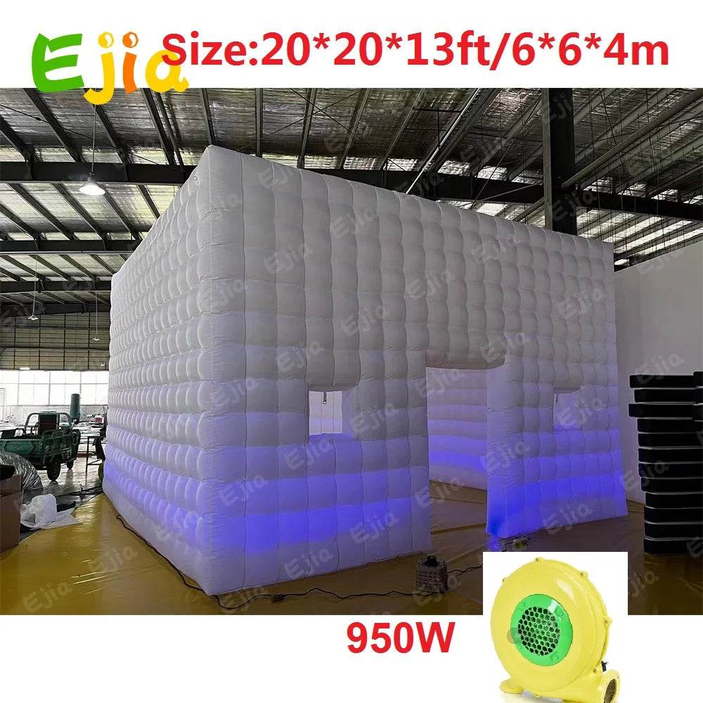 Ejia 20/26ft Oxford Inflatable Disco Tent - Portable Party Cube with Blower for Backyard Celebrations - ToylandEU