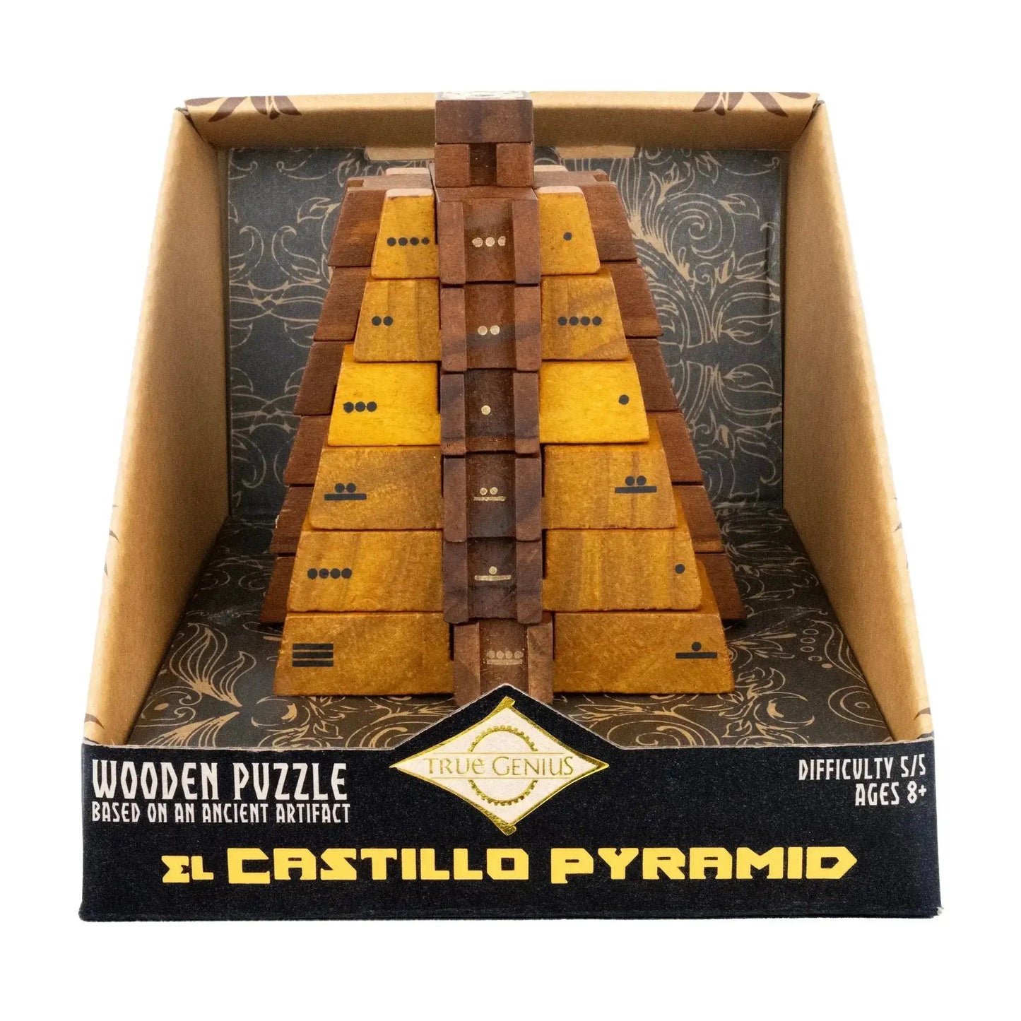 El Castillo Pyramid - Mathematical Wooden Puzzle - ToylandEU