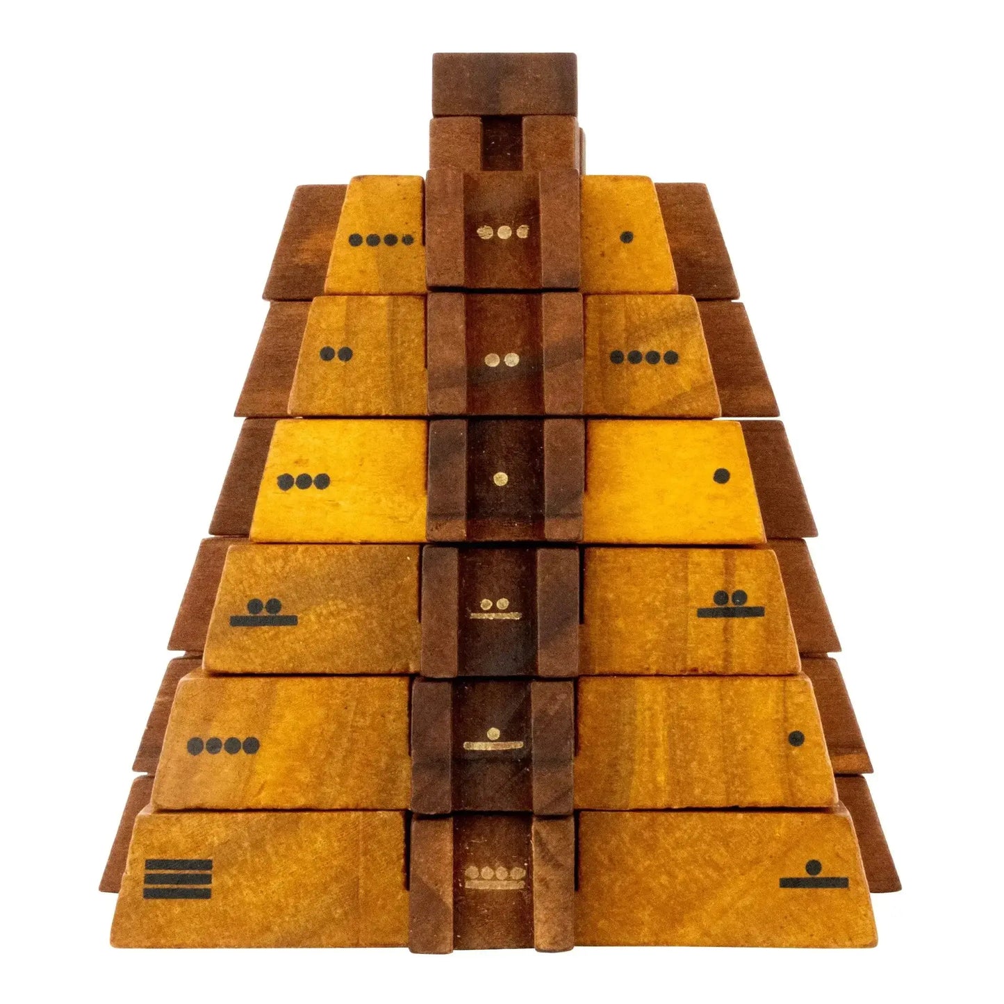 El Castillo Pyramid - Mathematical Wooden Puzzle - ToylandEU