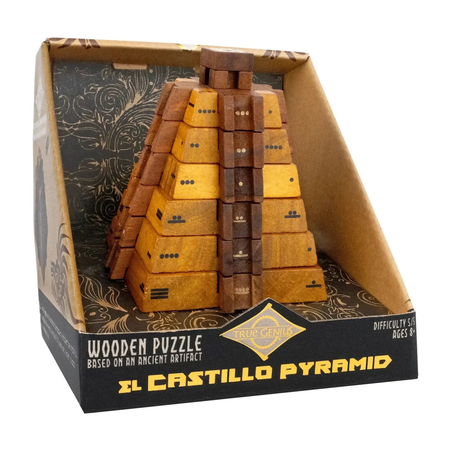 El Castillo Pyramid - Mathematical Wooden Puzzle - ToylandEU