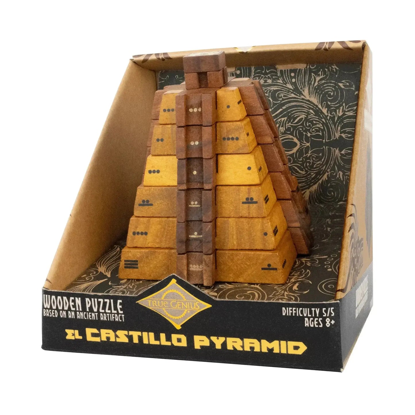 El Castillo Pyramid - Mathematical Wooden Puzzle - ToylandEU