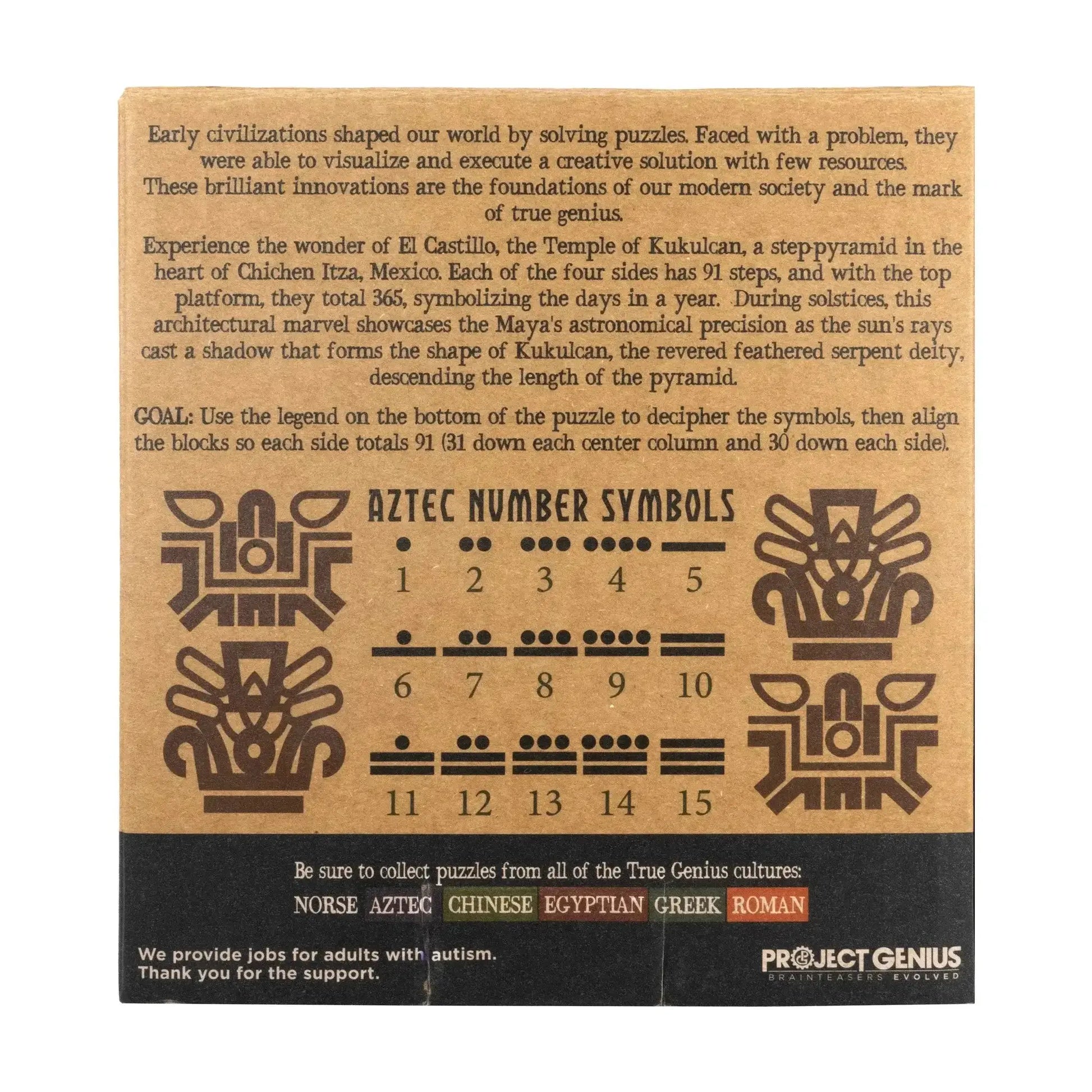 El Castillo Pyramid - Mathematical Wooden Puzzle - ToylandEU