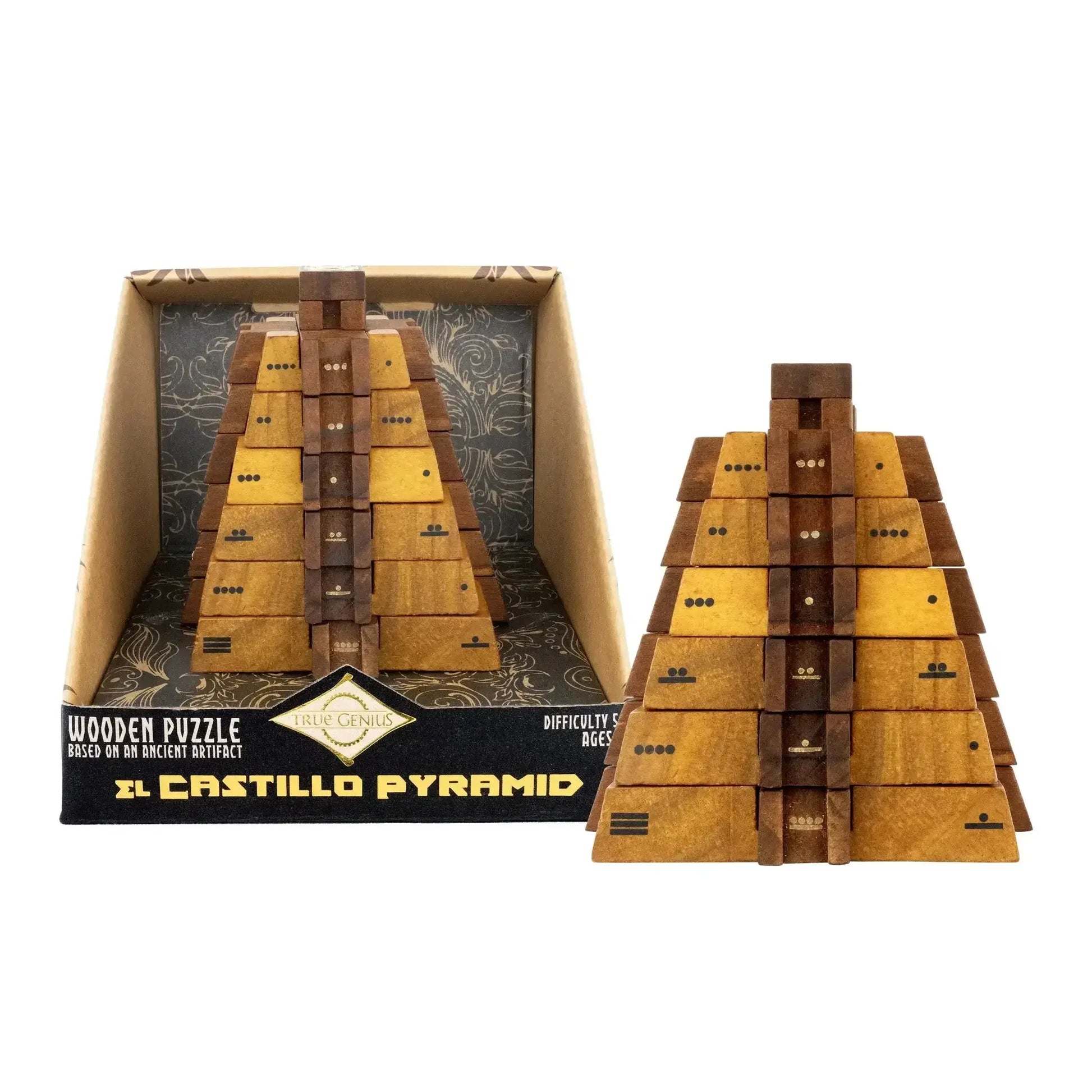 El Castillo Pyramid - Mathematical Wooden Puzzle - ToylandEU