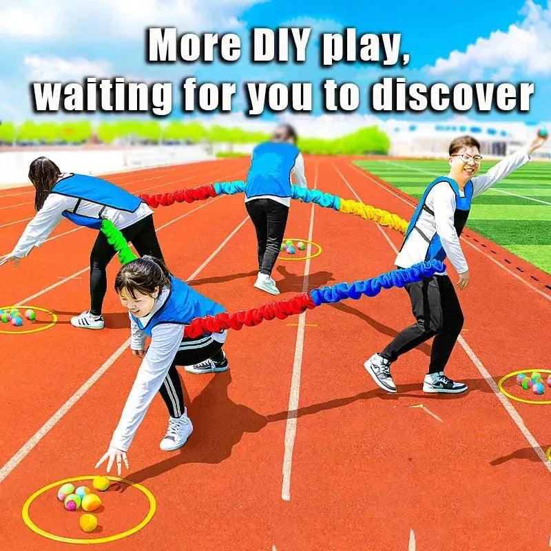  Elastic Rope Game Outdoor Team Building Kids Bonding -  ToylandEU™