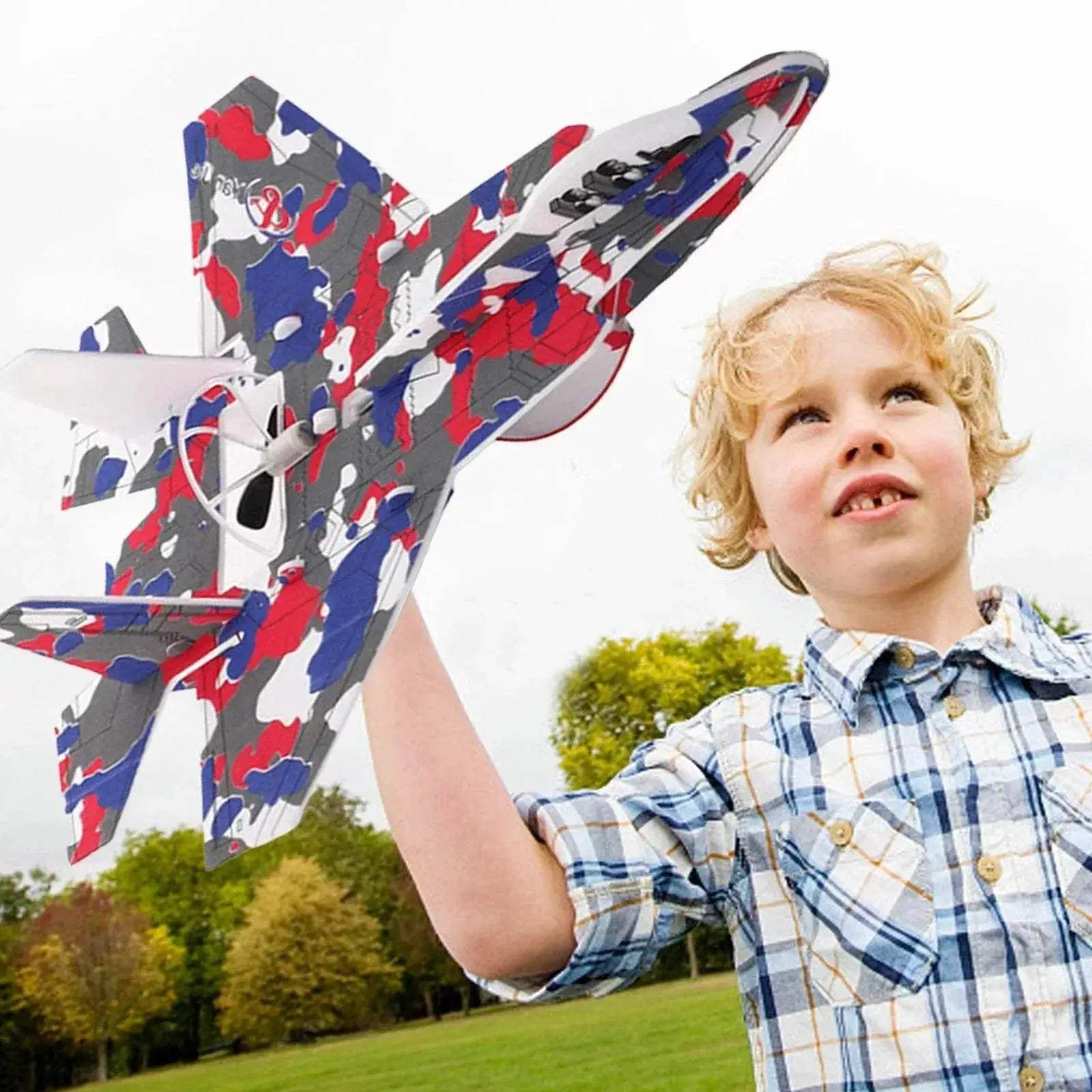  Electric Airplane Toy Rechargeable Foam Glider Plane -  ToylandEU™